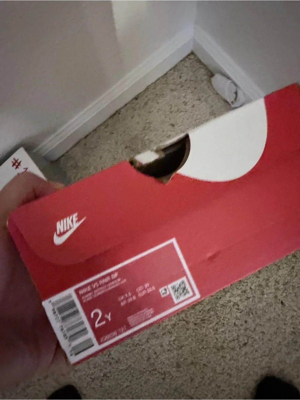 Nike Kids' Pink and White VR